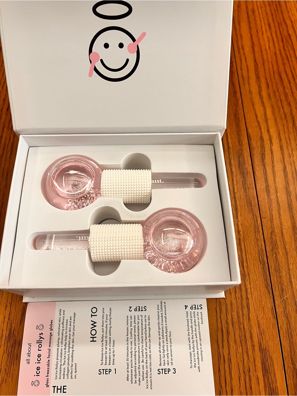 Ice Ice Rollys Facial Ice Roller Set - Pink